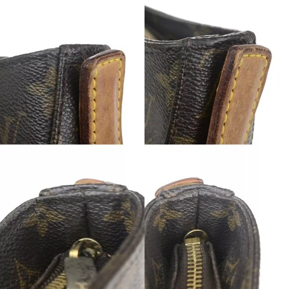 LOUIS VUITTON Logo Looping GM Shoulder Bag Monogram Leather Brown M51145 62HC011 - Picture 8 of 16